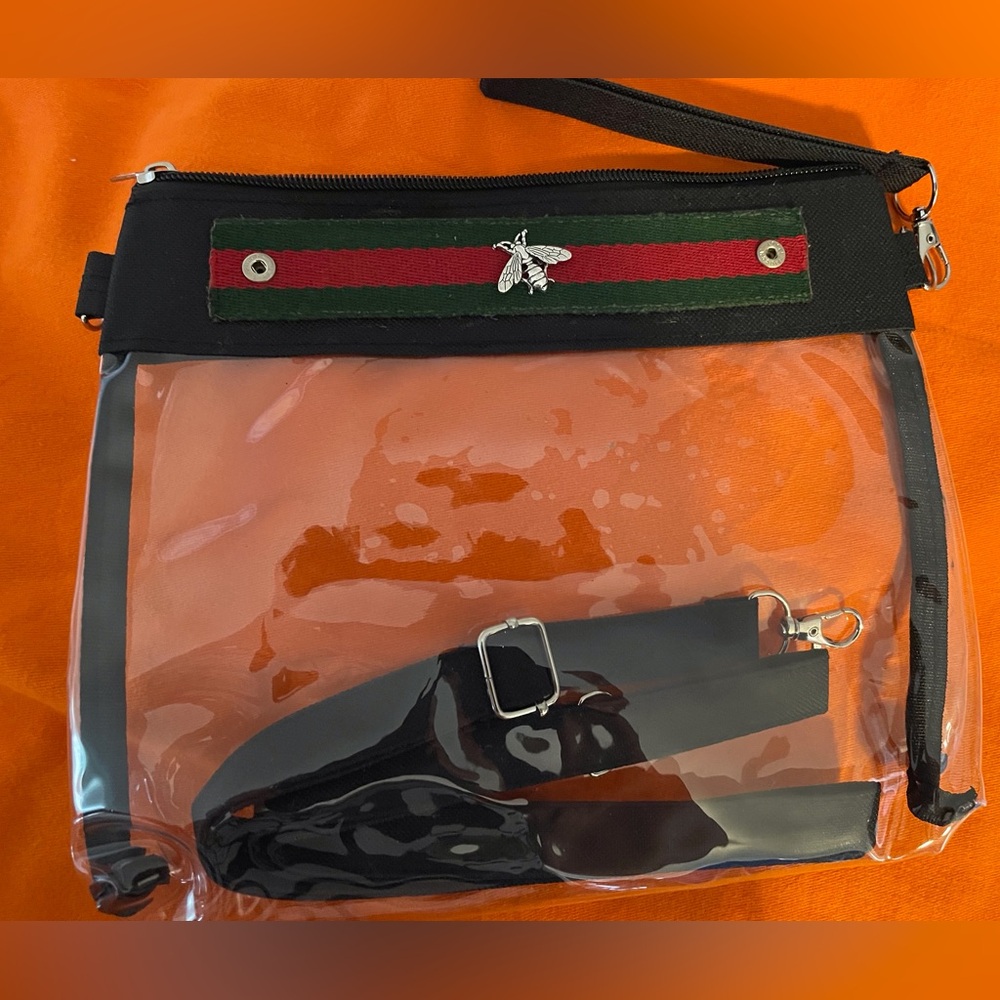 Up Cycle “Stadium” Clear Crossbody bag